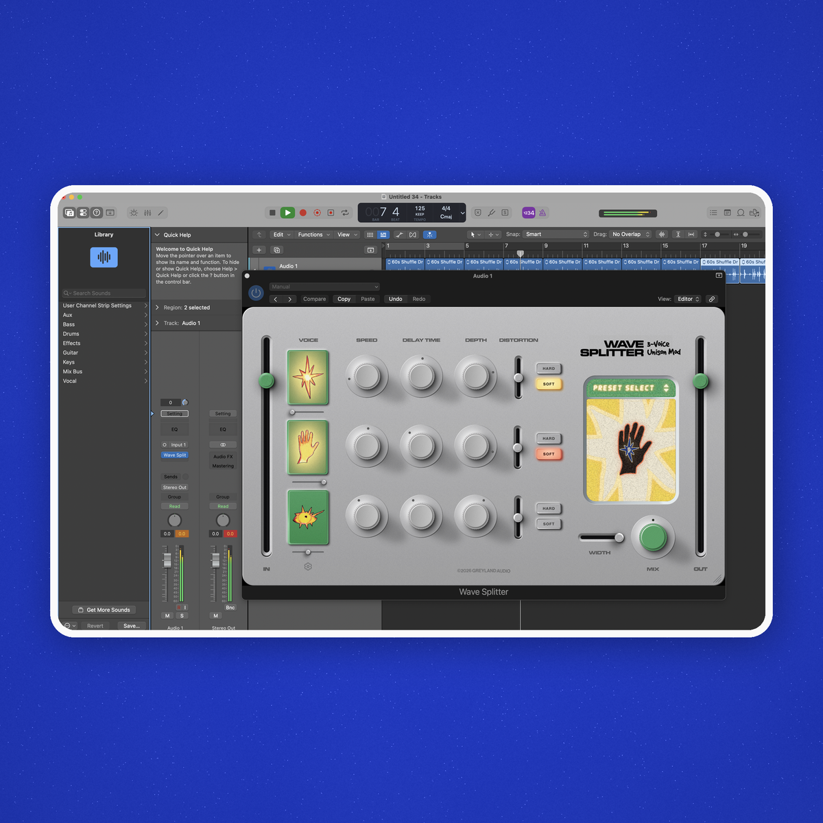 Wave Splitter: 3-Voice Unison Mod